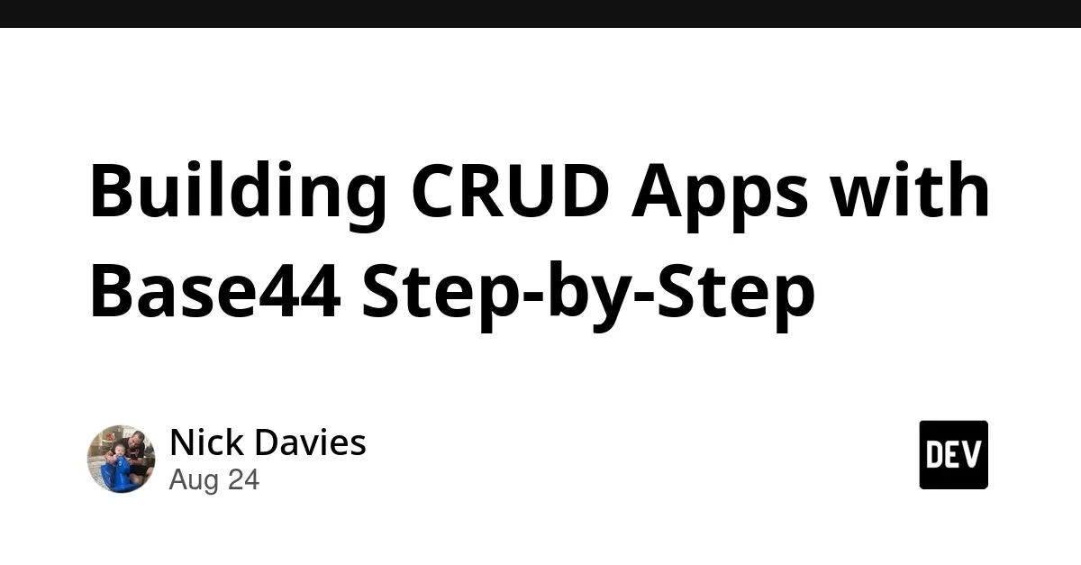 利用Base44构建CRUD应用
