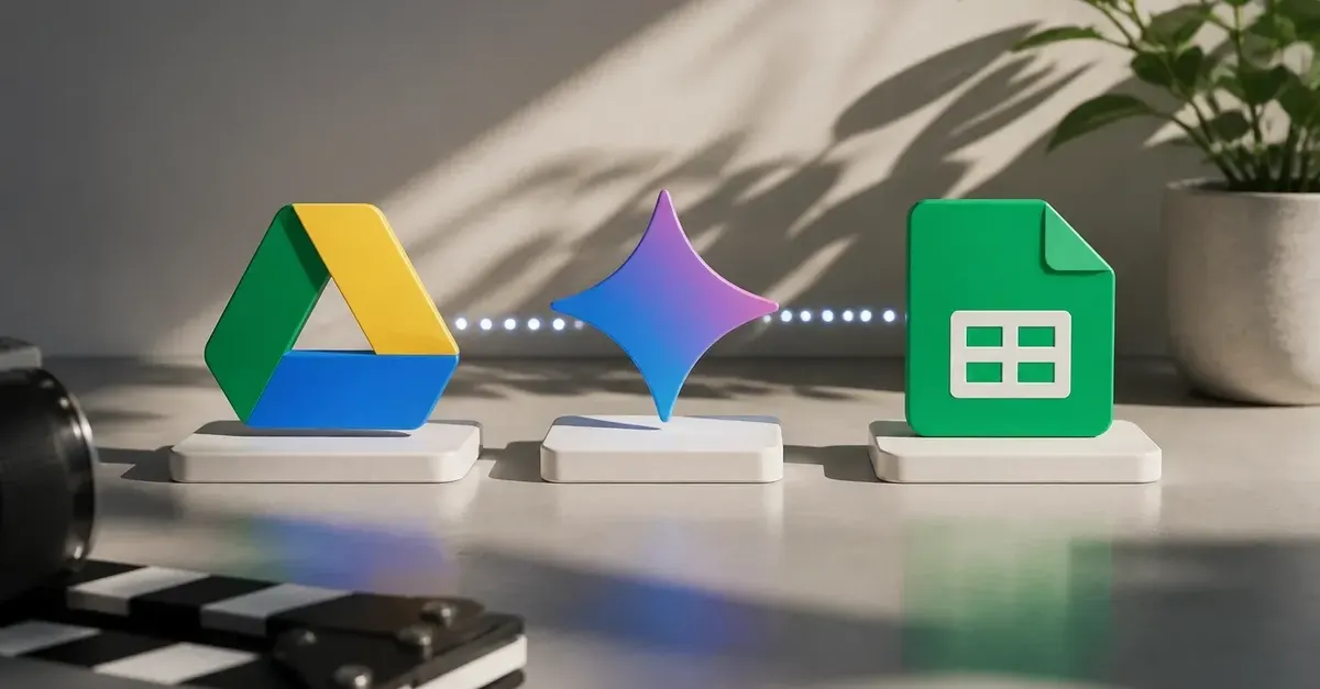 利用Gemini、Google Drive和Sheets的AI辅助视频字幕工作流