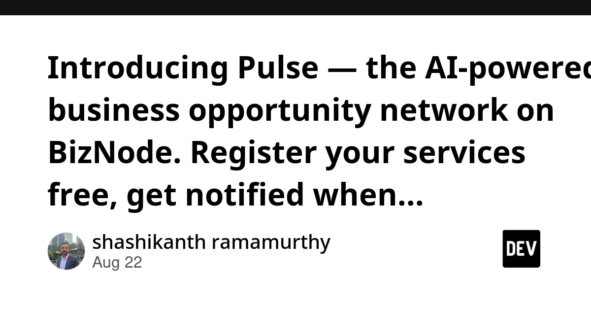 Pulse AI 自动化业务机会发现网络
