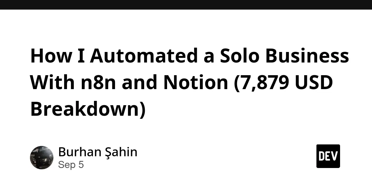 基于n8n与Notion的自动化一人企业运营系统