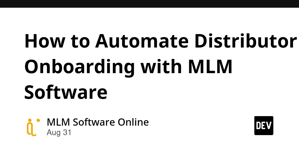 利用MLM软件实现分销商入驻自动化