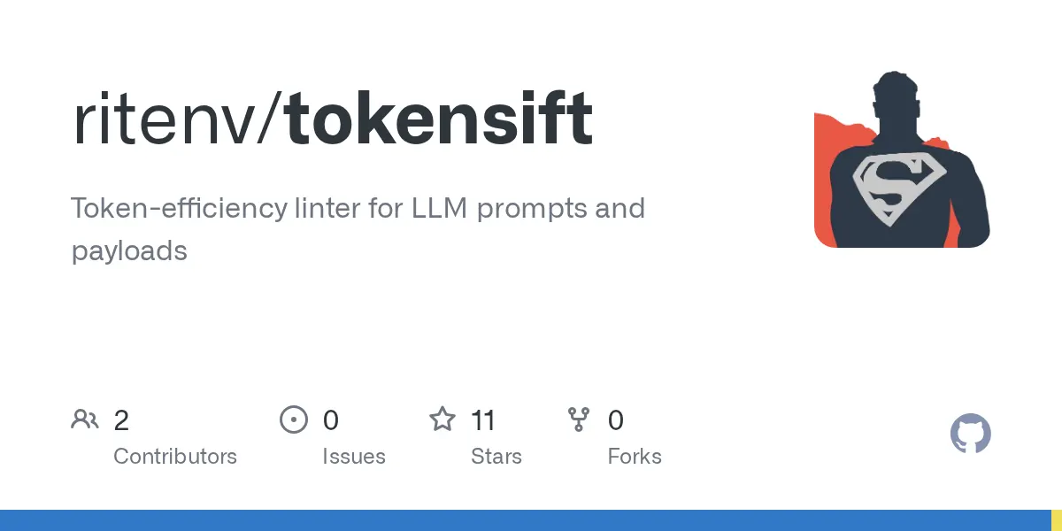 利用Tokensift优化LLM提示词成本