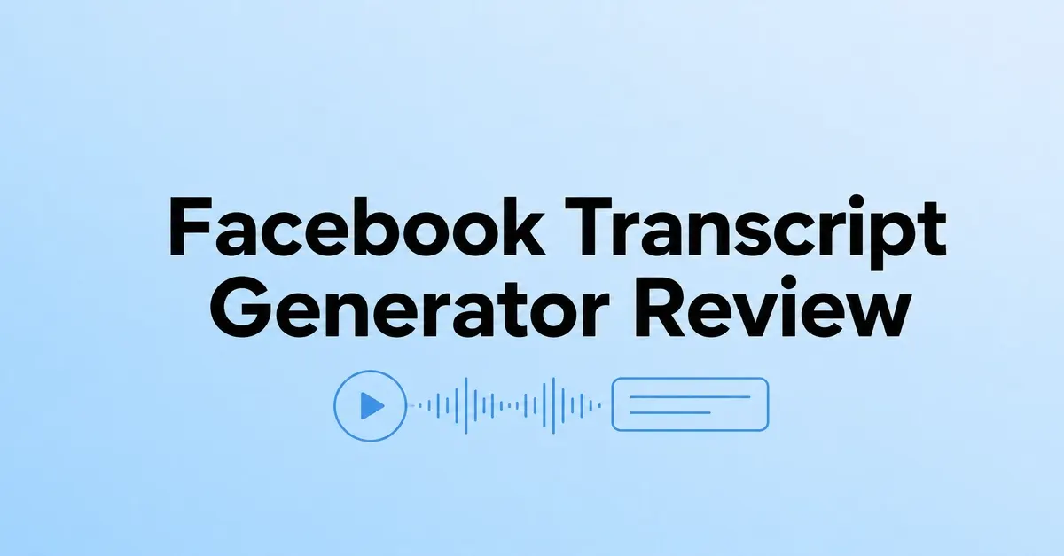 Facebook视频转文字内容二次创作