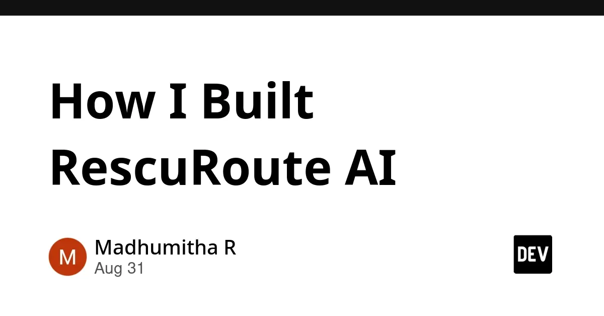 RescuRoute AI:用于易腐物流救援的智能体AI系统